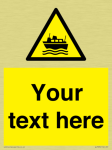 Custom warning ferries crossing vessels